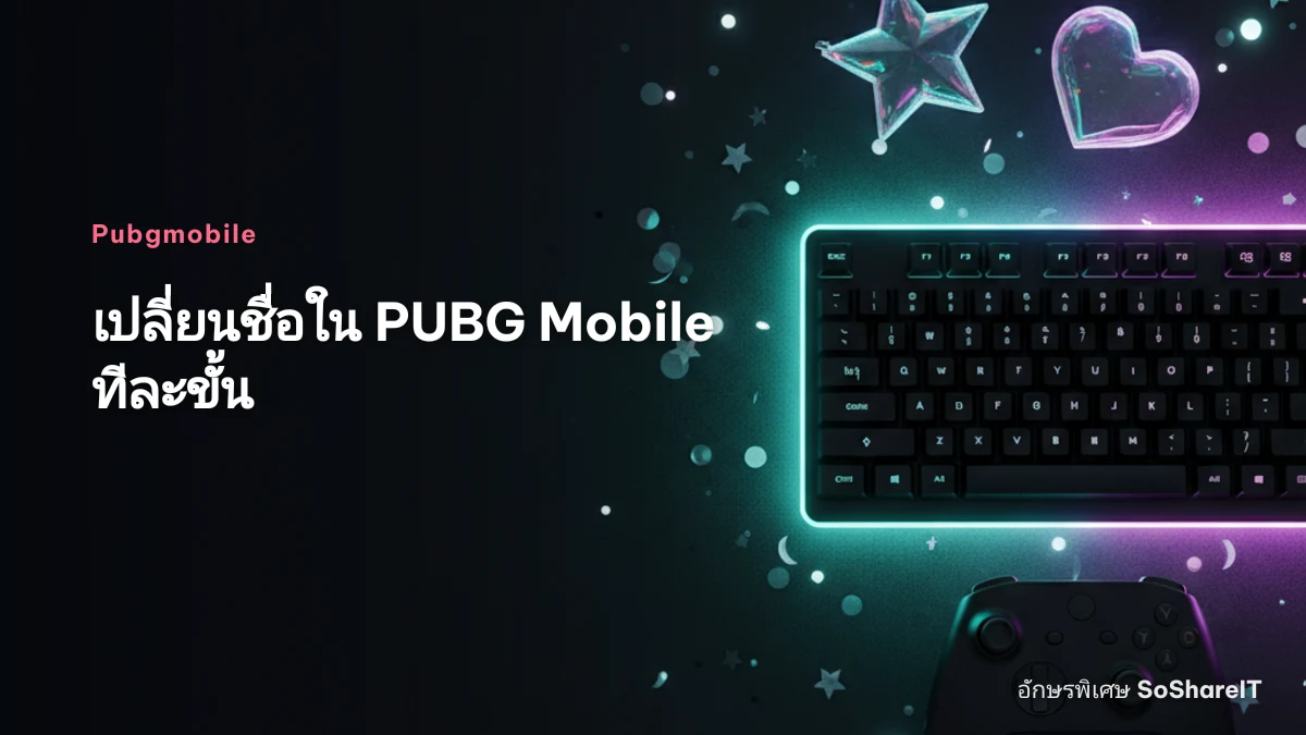 เปลี่ยนชื่อใน PUBG Mobile ทีละขั้น — Pubgmobile อักษรพิเศษ