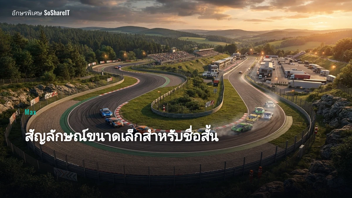 สัญลักษณ์ขนาดเล็กสำหรับช ื่อสั้น — Max อักษรพิเศษ