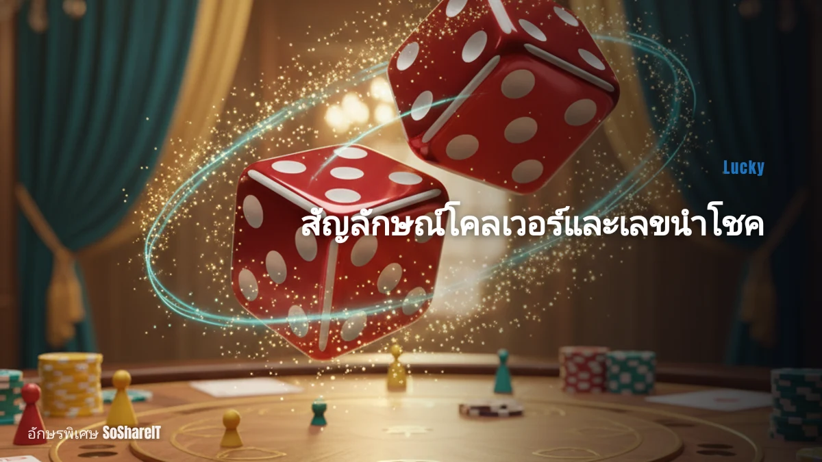 สัญลักษณ์โคลเวอร์และเลขนำโชค — Lucky อักษรพิเศษ