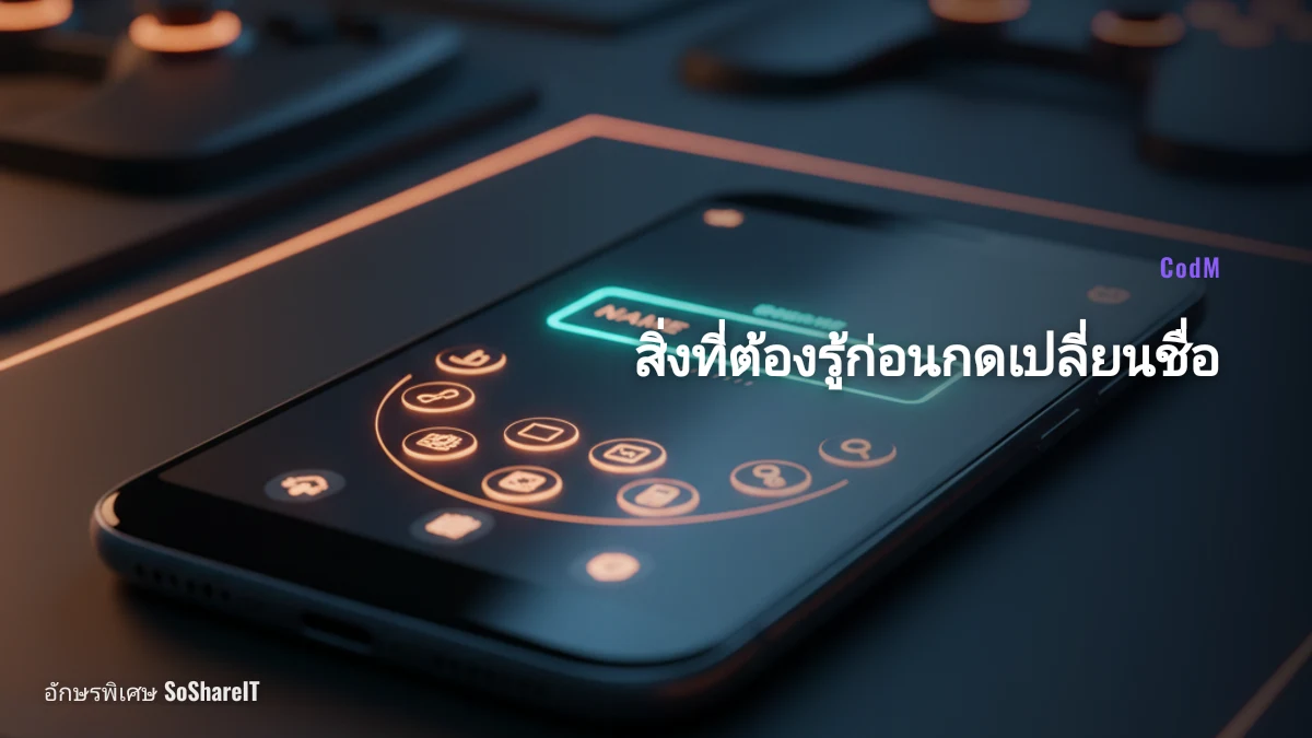 สิ่งที่ต้องรู้ก่อนกดเปลี่ยนชื่อ — CodM อักษรพิเศษ