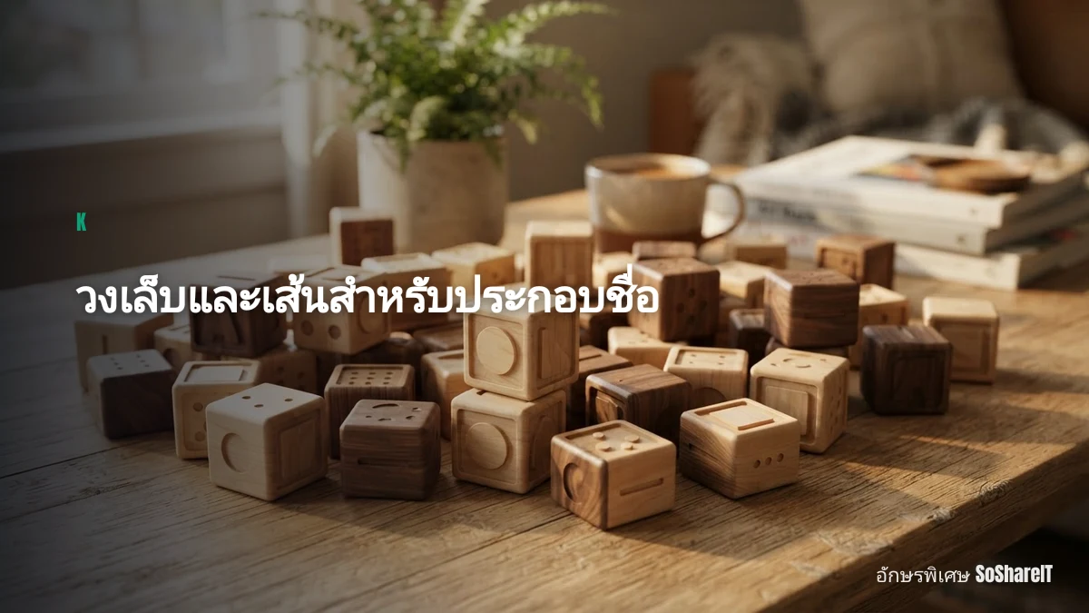 วงเล็บและเส้นสำหรับประกอบชื่อ — K อักษรพิเศษ