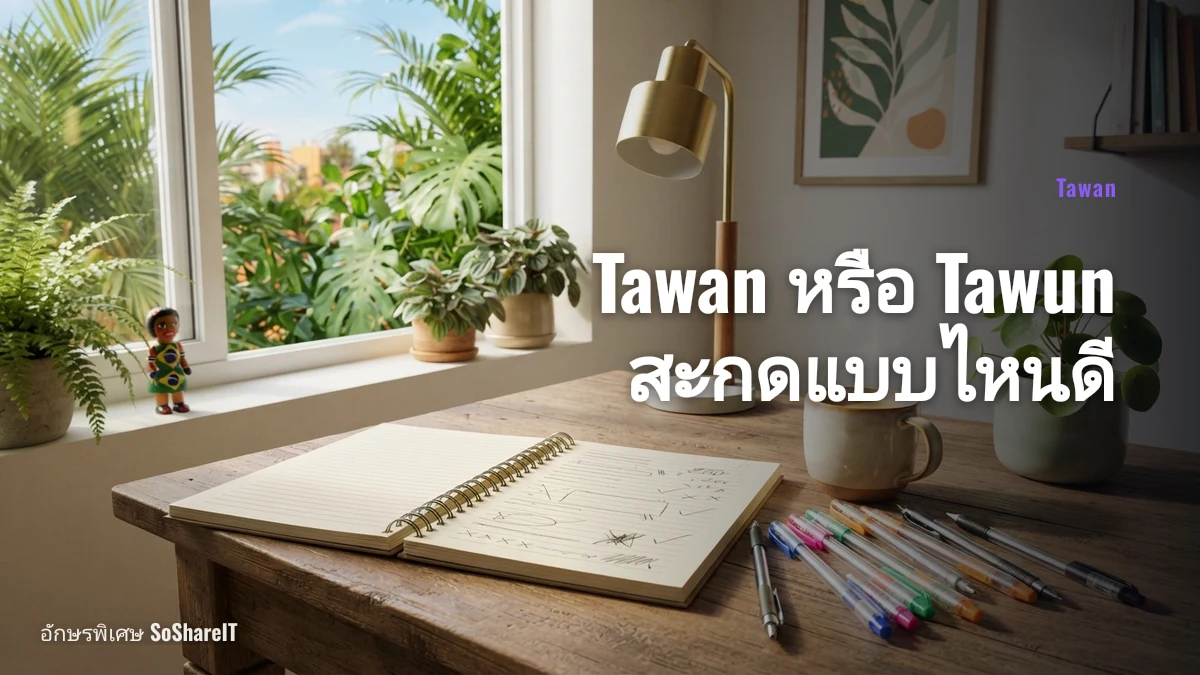 Tawan หรือ Tawun สะกดแบบไหนดี — Tawan อักษรพิเศษ
